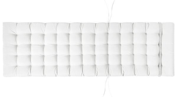 Polstr na zahradní lehátko CESANA PREMIUM 192 x 56 cm Krémově bílá