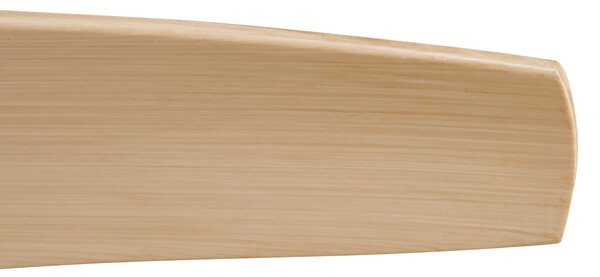 Stropní ventilátor bílý s dřevěným potiskem 132 cm vč. LED stmívatelný s dálkovým ovládáním - Joly