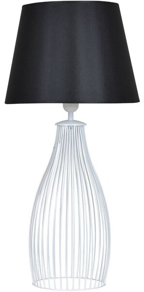 Stolní lampa Milano, 1x textilní stínítko (výběr ze 6 barev), (výběr ze 2 tvarů), (výběr ze 3 barev konstrukce)