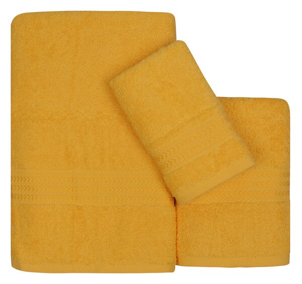 SADA RUČNÍKŮ A OSUŠEK, 30/50 cm, žlutá - Sady ručníků, Online Only