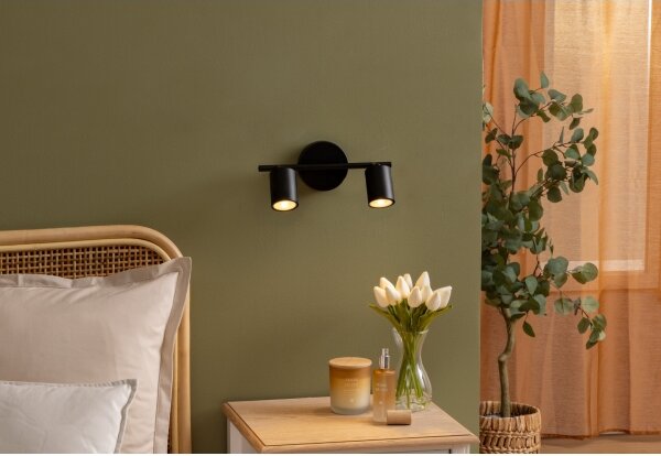Atmosphera - Bodové svítidlo VICO 2xGU10/25W/230V černá