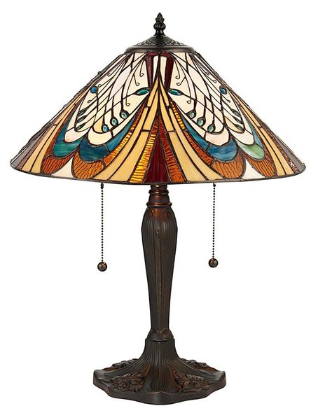 Endon 64163 - Stolní lampa Tiffany HECTOR 2xE27/60W/230V pr. 40 cm