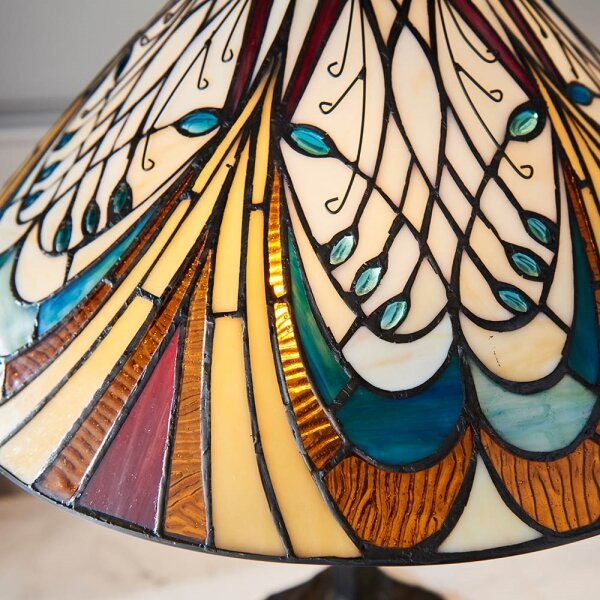 Endon 64163 - Stolní lampa Tiffany HECTOR 2xE27/60W/230V pr. 40 cm