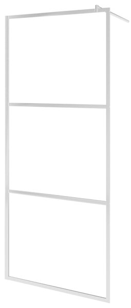 Zástěna do průchozí sprchy s policí chrom 115x195 cm ESG/hliník 3185505