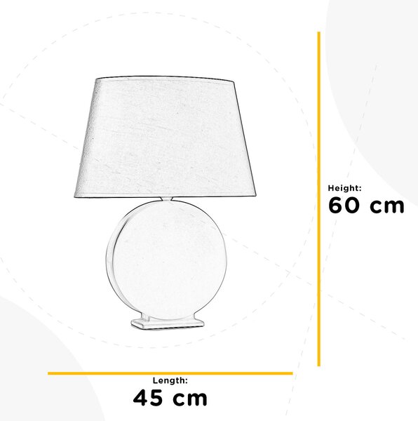 STOLNÍ LAMPA, E27, 45/20/60 cm - Online Only svítidla, Online Only