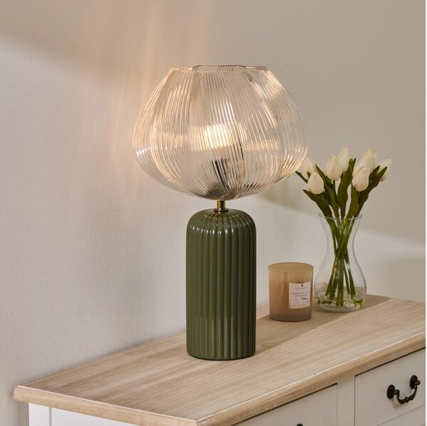 Atmosphera - Stolní lampa PHYLAS 1xE14/40W/230V zelená