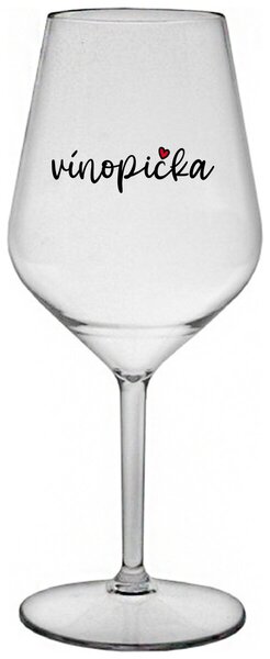 VÍNOPIČKA - čirá nerozbitná sklenička na víno 470 ml