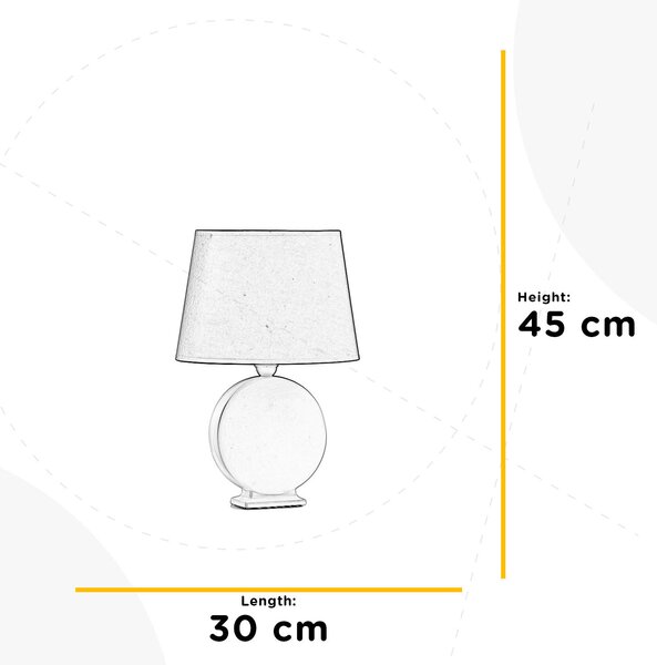 STOLNÍ LAMPA, E27, 30/16/46 cm - Online Only svítidla, Online Only