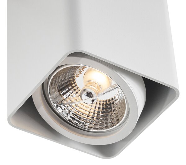 Designové přisazené bodové svítidlo bílé GU10 70mm otočné a naklápěcí - Vox