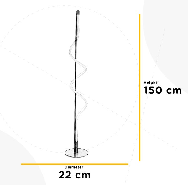 STOJACÍ LED SVÍTIDLO, 22/150 cm - Online Only svítidla, Online Only