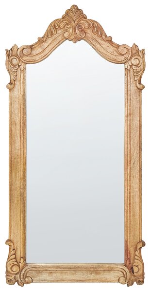 Nástěnné zrcadlo ze světlého dřeva 62 x 123 cm MABLY