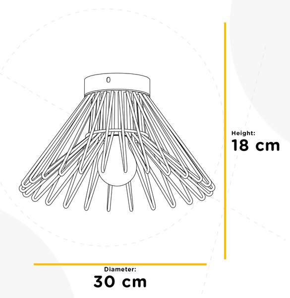 STROPNÍ SVÍTIDLO, 30/18 cm - Online Only svítidla, Online Only