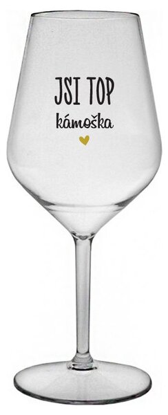 JSI TOP KÁMOŠKA - čirá nerozbitná sklenička na víno 470 ml