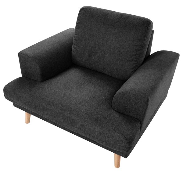 Křeslo KILDAL Tkanina Černá