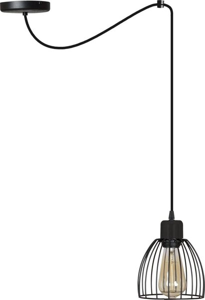 Závěsné svítidlo Nuvola Spider, 1x drátěné stínítko, (výběr ze 4 tvarů stínítka)