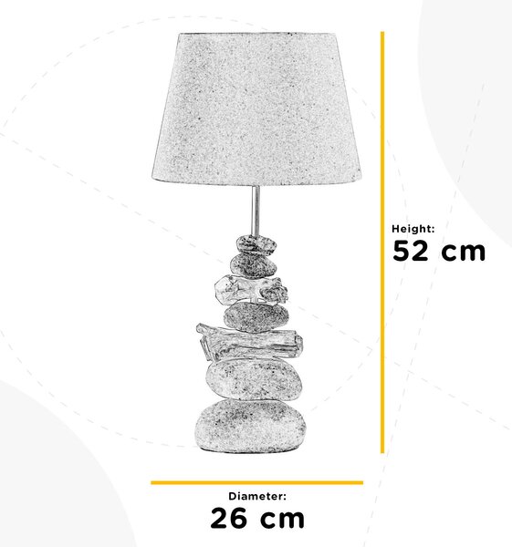 STOLNÍ LAMPA, E27, 26/52 cm - Online Only svítidla, Online Only