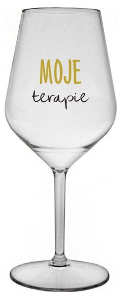 MOJE TERAPIE - čirá nerozbitná sklenička na víno 470 ml
