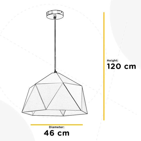 ZÁVĚSNÉ SVÍTIDLO, 46/120 cm - Online Only svítidla, Online Only