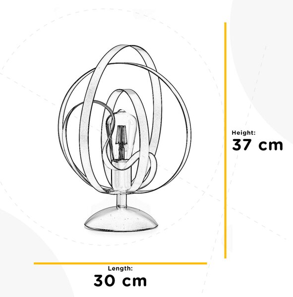 STOLNÍ LAMPA, E27, 30/37 cm - Online Only svítidla, Online Only
