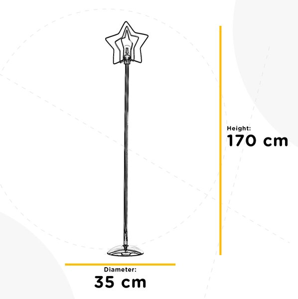 STOJACÍ LAMPA, 35/170 cm - Online Only svítidla, Online Only