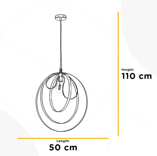 ZÁVĚSNÉ SVÍTIDLO, 50/110 cm - Online Only svítidla, Online Only