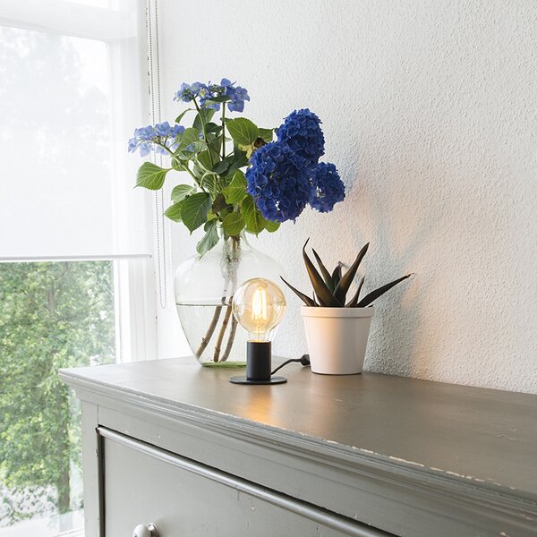 Moderní stolní lampa černá - Facil