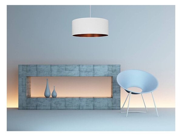 Závěsné svítidlo Shade, 1x textilní stínítko (výběr ze 2 barev), (výběr ze 2 barev konstrukce), (fi 50cm), c
