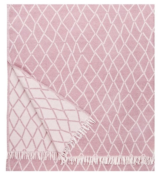 Lapuan Kankurit Vlněná deka Puikko 140x180, růžová