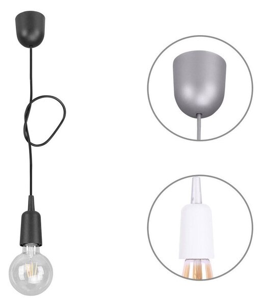 Závěsné svítidlo Edison, výběr ze 3 barev