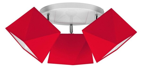 Stropní svítidlo Diamond, 3x textilní stínítko (mix 6 barev), (výběr ze 3 barev konstrukce - možnost polohování), o