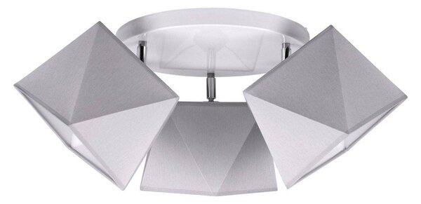 Stropní svítidlo Diamond, 3x textilní stínítko (mix 6 barev), (výběr ze 3 barev konstrukce - možnost polohování), o