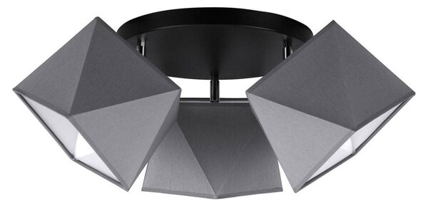 Stropní svítidlo Diamond, 3x textilní stínítko (mix 6 barev), (výběr ze 3 barev konstrukce - možnost polohování), o