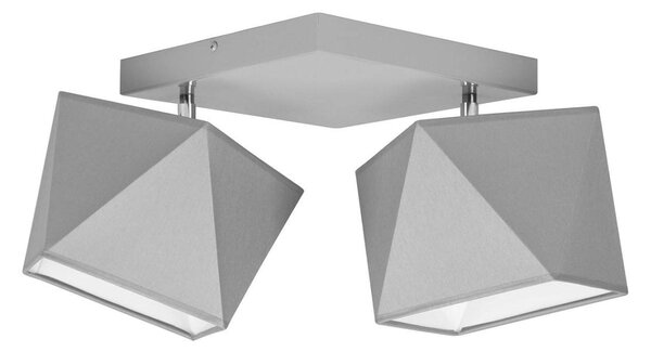 Stropní svítidlo Diamond, 2x textilní stínítko (mix 6 barev), (výběr ze 3 barev konstrukce - možnost polohování)