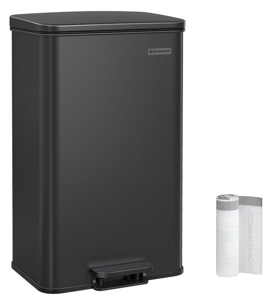 SONGMICS Odpadkový koš s víkem Jespra 40 l černý