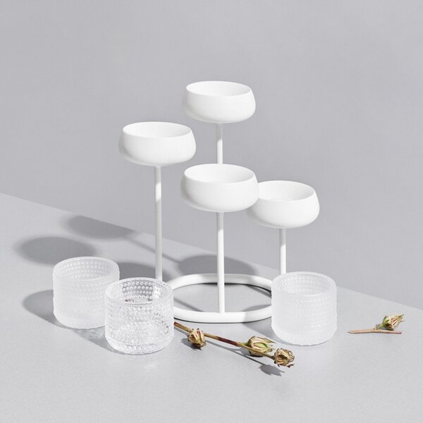 Iittala Svícen Kastehelmi, čirý