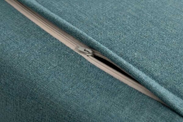 Designová rozkládací pohovka Bleddyn 140 cm petrolejový samet