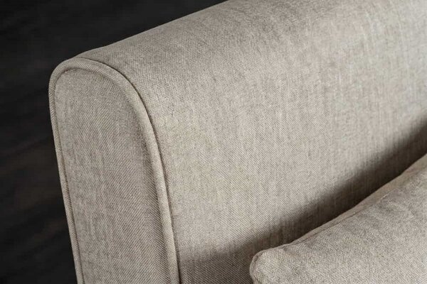Designová rozkládací pohovka Bleddyn 140 cm šampaňský samet