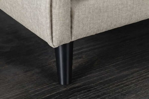 Designová rozkládací pohovka Bleddyn 140 cm šampaňský samet