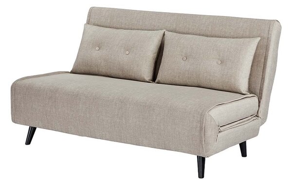 Designová rozkládací pohovka Bleddyn 140 cm šampaňský samet