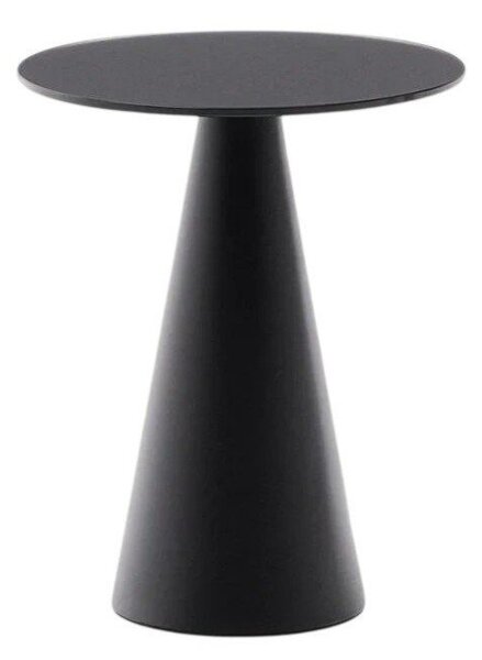 Kulatý odkládací stolek se skleněnou deskou ø 30 cm Wilshire – Kave Home