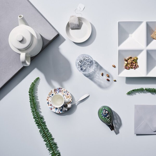 Iittala Šálek s podšálkem Taika 0,1l, bílý