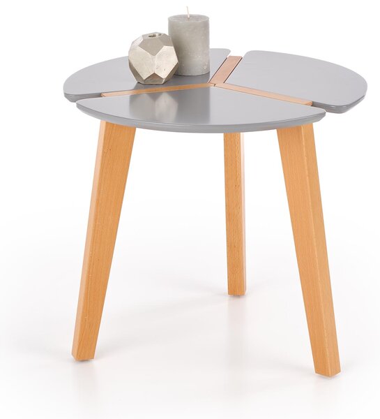 Konferenční stolek TAZE - bukové dřevo/šedý