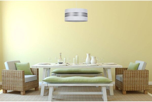 Závěsné svítidlo Elegance, 1x textilní stínítko (výběr z 5 barev), (výběr ze 3 barev konstrukce), (fi 40cm)