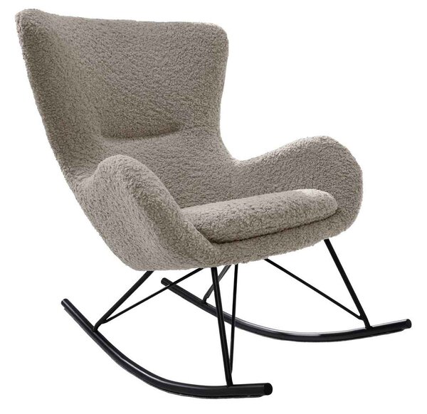 Designové houpací křeslo Sweden šedo-béžové