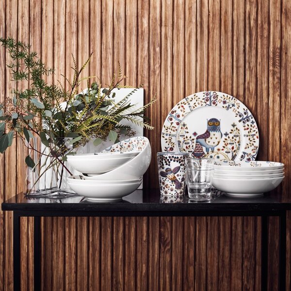 Iittala Hluboký talíř Taika deco 20cm, bílý