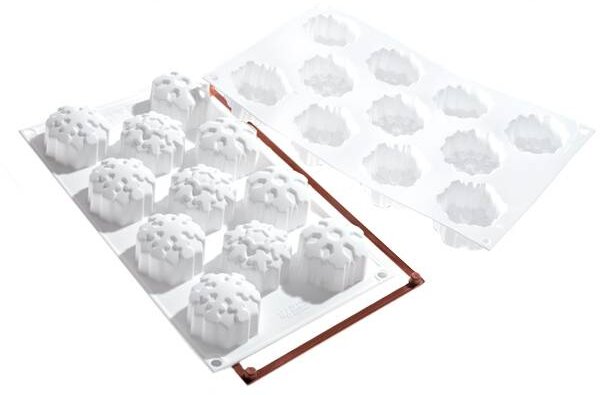 Silikonová forma na dortíky – sněhové vločky - Silikomart
