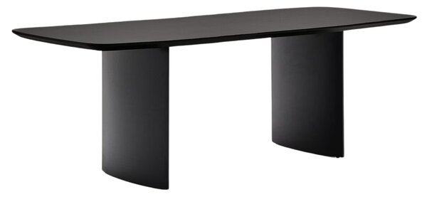 Kave Home Černý lakovaný jídelní stůl Litto 200 x 100 cm