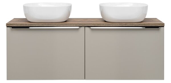 Koupelnová skříňka s umyvadlem a deskou SANTA Fe Taupe DU120/1 | 120 cm