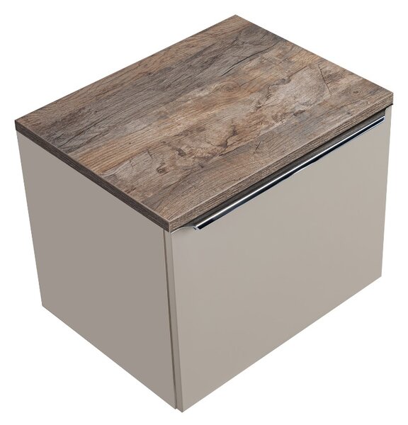 Koupelnová skříňka s deskou SANTA Fe Taupe D60/1 | 60 cm