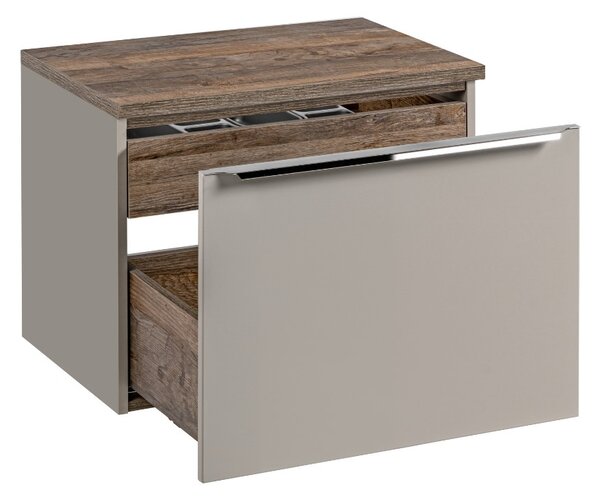 Koupelnová skříňka s deskou SANTA Fe Taupe D60/1 | 60 cm